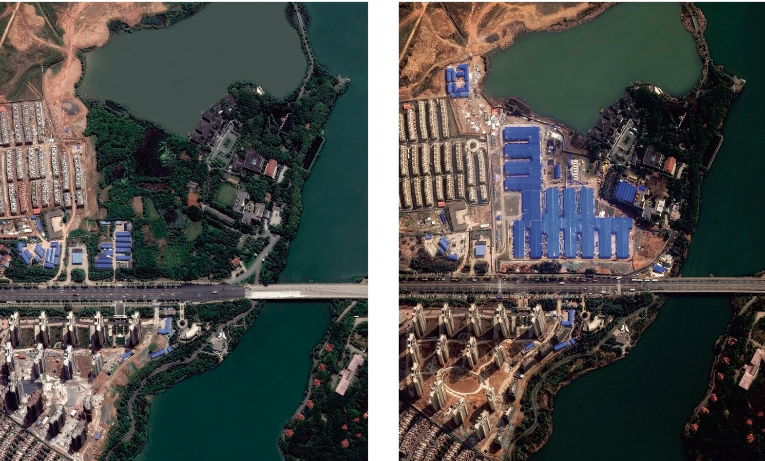 Wuhan field hospital construction